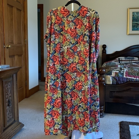 LULAROE Sarah Open Front Long Cardigan w/Pockets Size Large NWOT - Picture 2 of 5